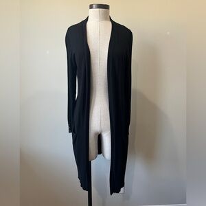 White House Black Market Black Duster Cardigan